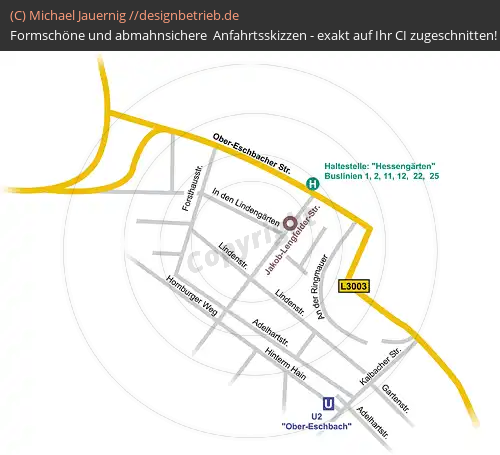 Anfahrtsskizze Bad-Homburg (Detailkarte)  (14)