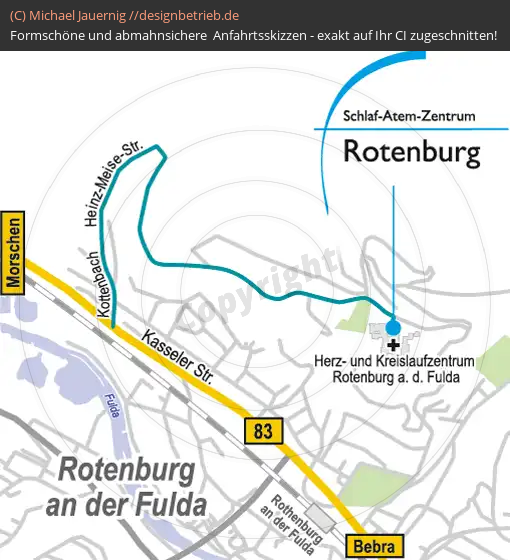 Anfahrtsskizze Rotenburg / Fulda Schlaf-Atem-Zentrum 2 | Löwenstein Medical GmbH & Co. KG (552)