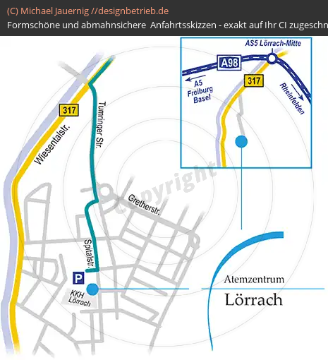 Anfahrtsskizze Lörrach Löwenstein Medical GmbH & Co. KG (82)