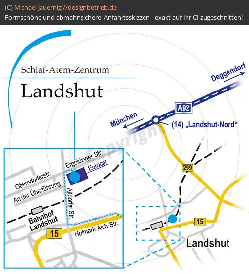 Anfahrtsskizze Landshut Löwenstein Medical GmbH & Co. KG (321)