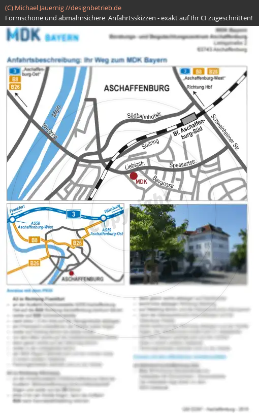 Anfahrtsskizze Aschaffenburg MDK Bayern (408)