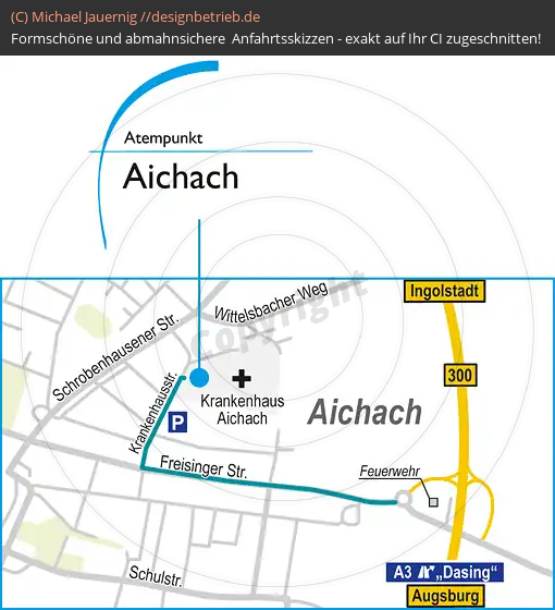Anfahrtsskizze Aichbach Atempunkt | Löwenstein Medical GmbH & Co. KG (542)