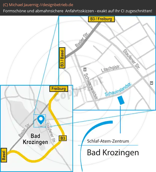 Anfahrtsskizze Bad Krozingen Schlaf-Atem-Zentrum | Löwenstein Medical GmbH & Co. KG (679)